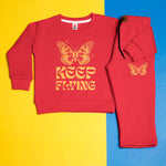 Load image into Gallery viewer, Butterfly Red Tracksuit