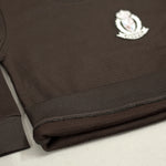Load image into Gallery viewer, Royal Crest Brown Sweatshirt hem and cuff close-up
