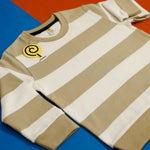 Load image into Gallery viewer, Sand Stripe Sweatshirt neckline close-up