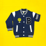 Load image into Gallery viewer, Navy Varsity Jacket