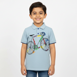 Load image into Gallery viewer, Cycle Sky-Blue Polo
