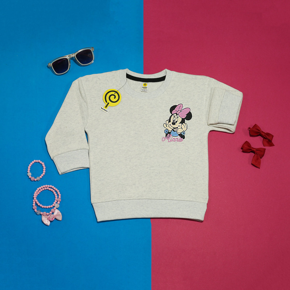 Minnie oatmeal sweatshirt