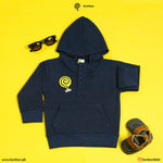 Load image into Gallery viewer, Navy Placket Hoodie