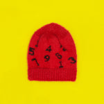 Load image into Gallery viewer, Numerical Faux Rabbit Fur Beanie 3-12 Mo