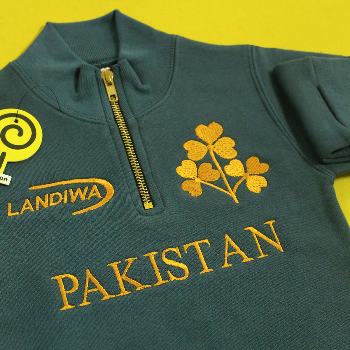 Landiwa teal mock neck