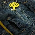 Load image into Gallery viewer, Dark Blue Denim Jacket With Fur