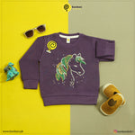 Load image into Gallery viewer, Unicorn Purple Sweatshirt