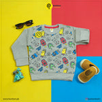 Load image into Gallery viewer, Monster Party Grey Sweatshirt