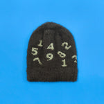 Load image into Gallery viewer, Numerical Faux Rabbit Fur Beanie 3-12 Mo