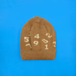 Load image into Gallery viewer, Numerical Faux Rabbit Fur Beanie 3-12 Mo