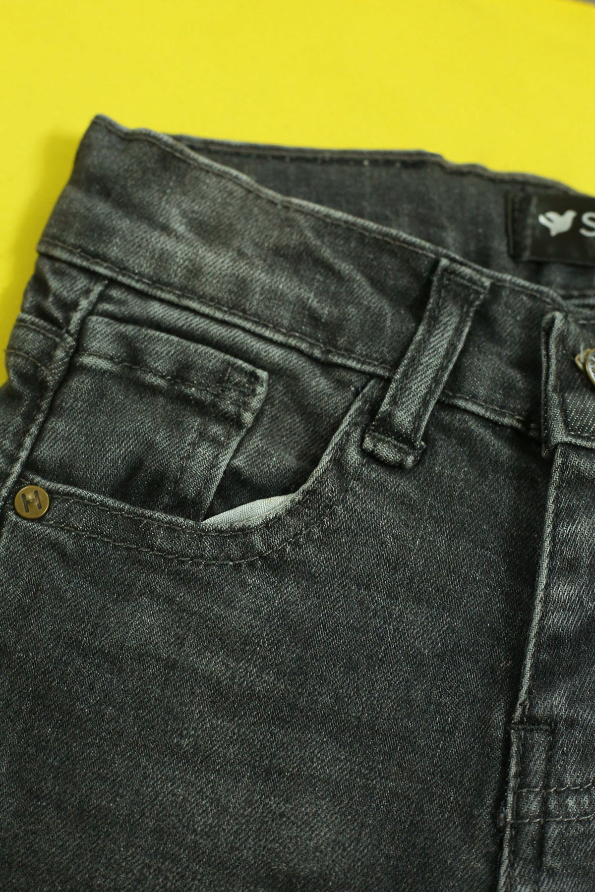Grey blasted pants