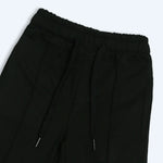 Load image into Gallery viewer, Black Wide-Leg Front Stitch Trouser