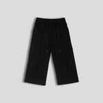 Load image into Gallery viewer, Black Wide-Leg Front Stitch Trouser