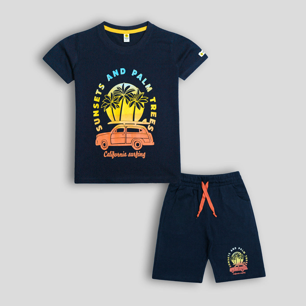 Sunsets navy twinset