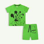 Load image into Gallery viewer, Mickey&Pluto Lime Twinset