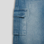 Load image into Gallery viewer, Blue Cargo Pants