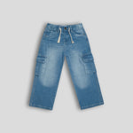 Load image into Gallery viewer, Blue Cargo Pants