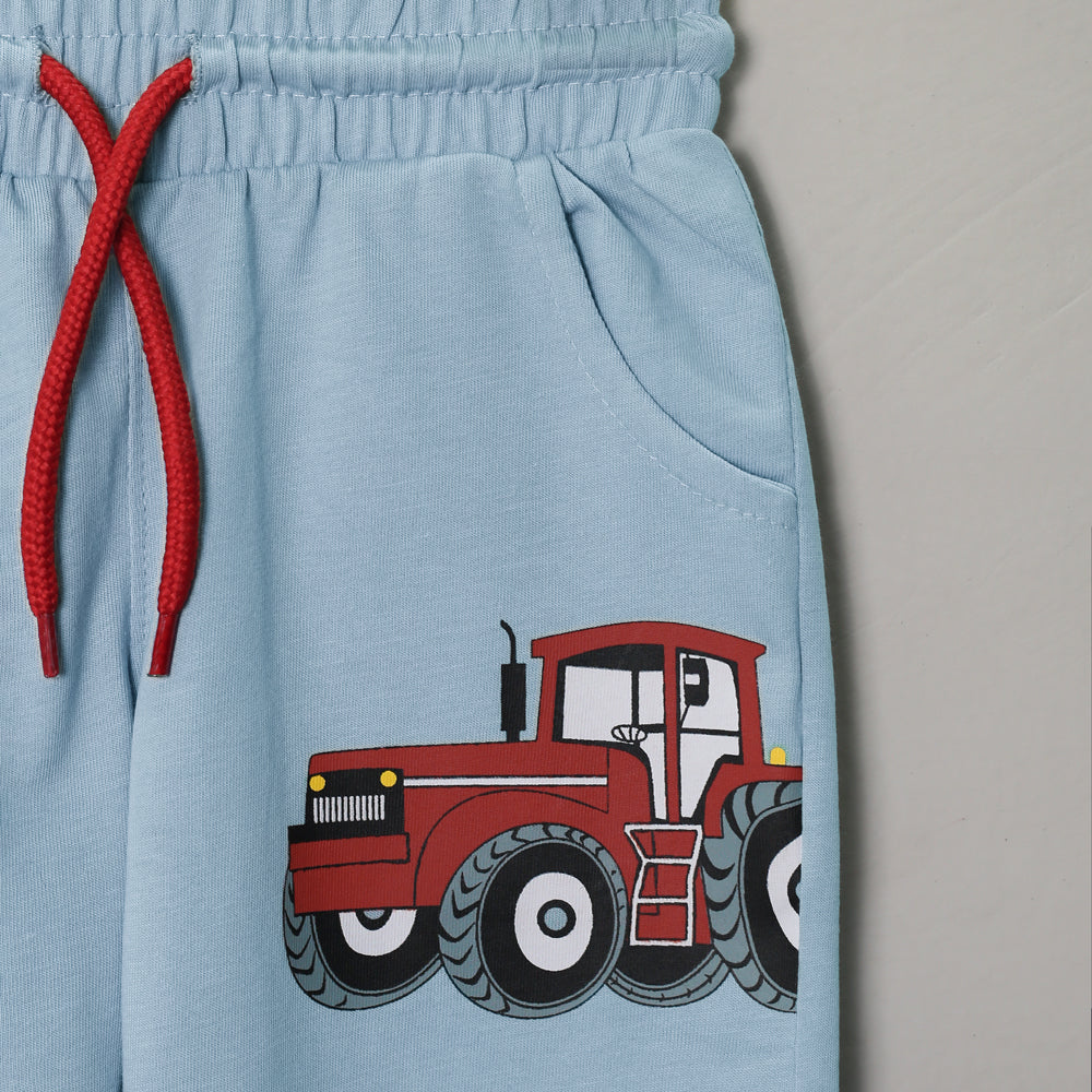 Tractor sky blue shorts