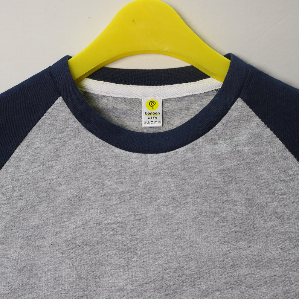 Mickey mouse grey&navy raglan tee