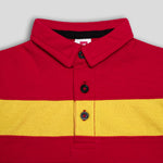 Load image into Gallery viewer, Red Colorblock Polo