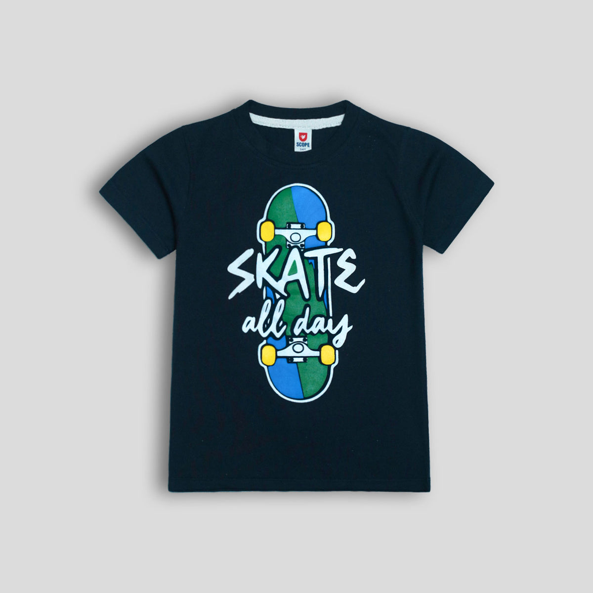 Skate navy tee