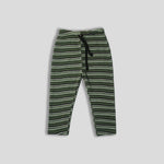 Load image into Gallery viewer, Moss Green Striped Waffle-knit PJ Bottoms