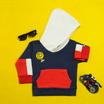 Load image into Gallery viewer, Navy Retro Hoodie
