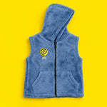 Load image into Gallery viewer, Sky Blue Sleeveless Fur Jacket