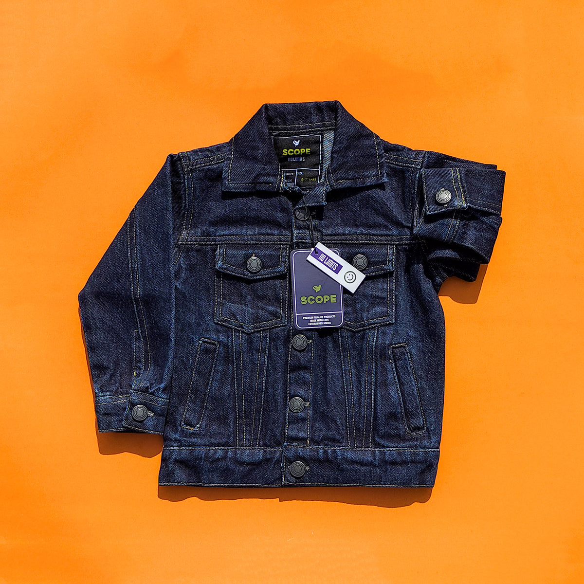 Dark Blue Denim Jacket BonBon pk dark-blue-denim-jacket-bonbon-pk