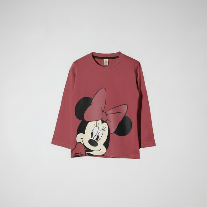 Minnie Bubble Gum Full-Sleeves Tee