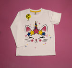 Load image into Gallery viewer, Unicorn-Cat Full-Sleeves PJs
