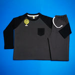 Load image into Gallery viewer, Grey-Black Full-Sleeves PJs
