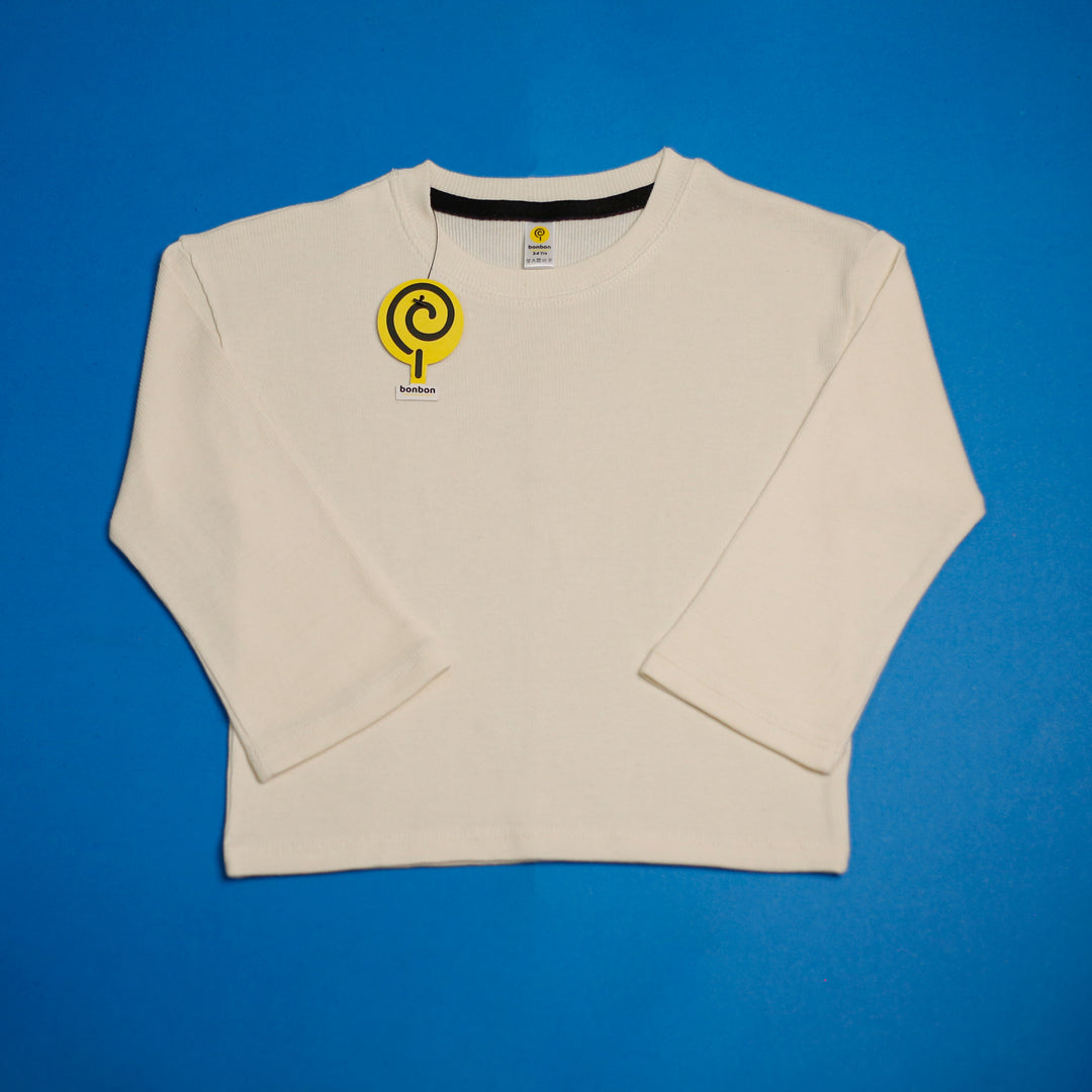 Bright Cream Rib Co-ord