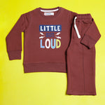 Load image into Gallery viewer, Little But Loud Maroon Tracksuit
