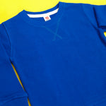 Load image into Gallery viewer, Royal Waffle-Knit Sweatshirt waffle texture close-up
