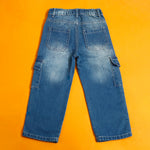 Load image into Gallery viewer, 6 Pocket Blue Pants back view
