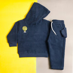Load image into Gallery viewer, Navy Sherpa Tracksuit
