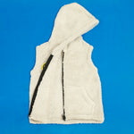 Load image into Gallery viewer, Ivory Sleeveless Fur Jacket – photo 2
