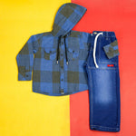 Load image into Gallery viewer, Urban Check Denim Set
