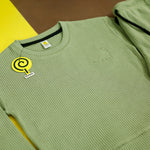 Load image into Gallery viewer, Little Dino Asparagus Waffle PJs – photo 3
