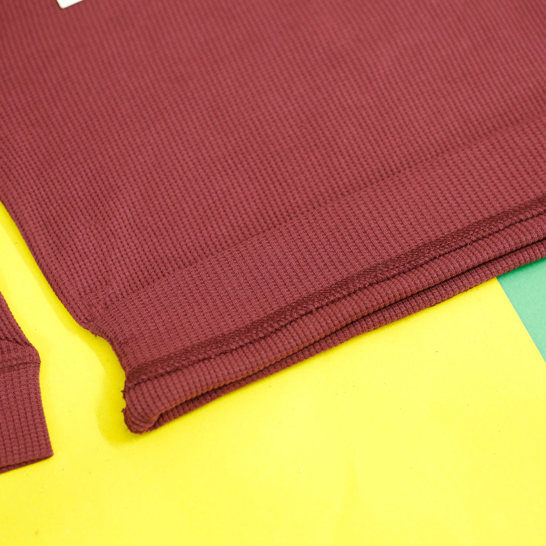 Little Dino Maroon Full-Sleeves Tee – photo 2