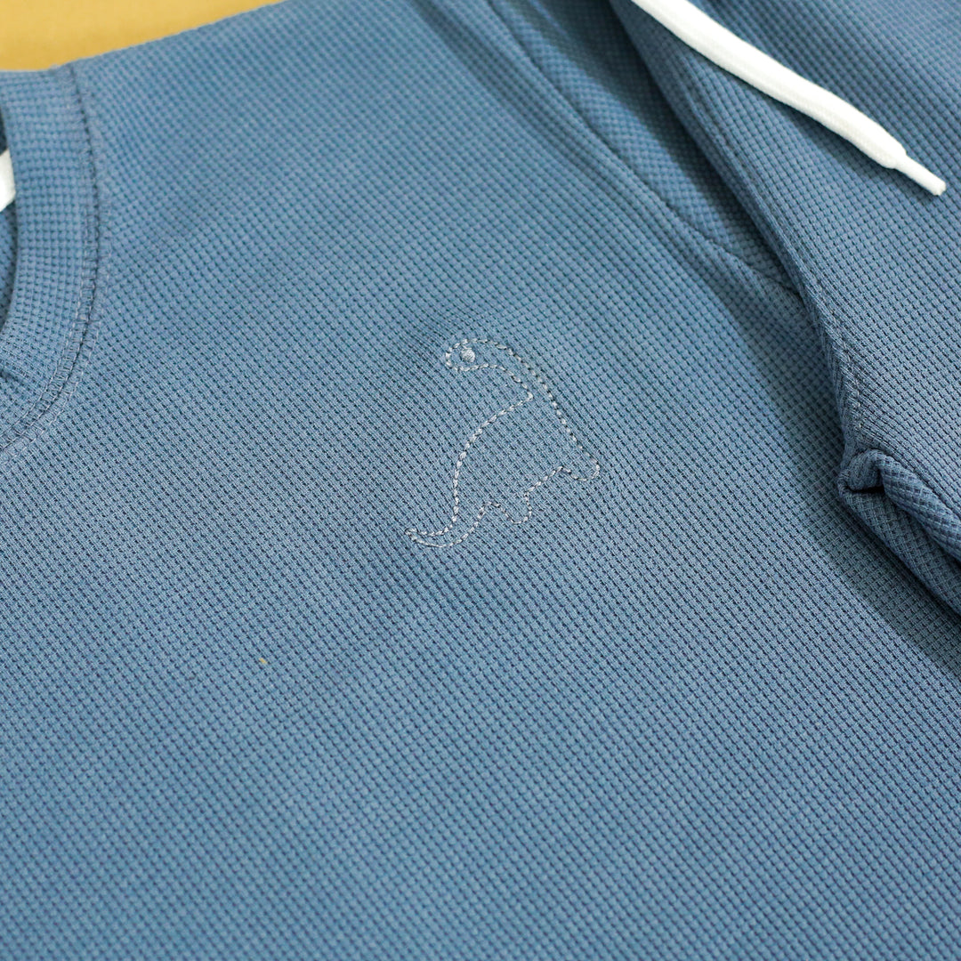 Little Dino Ice Blue Waffle PJs – photo 3