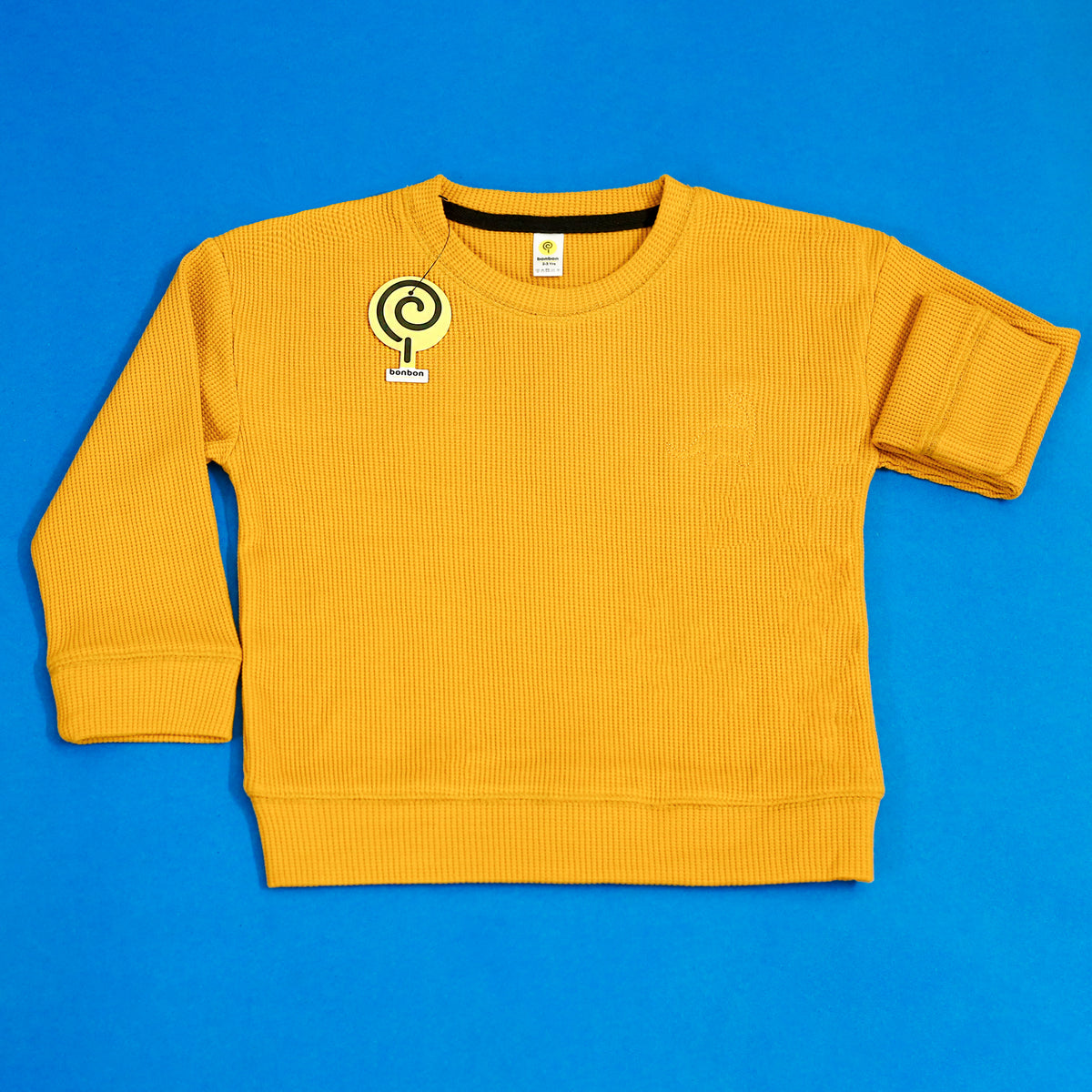 Little dino mustard full sleeves tee