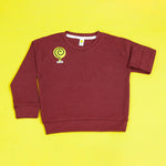 Load image into Gallery viewer, Little Dino Maroon Full-Sleeves Tee
