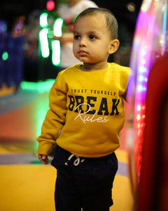 Break Rules Mustard Sweatshirt