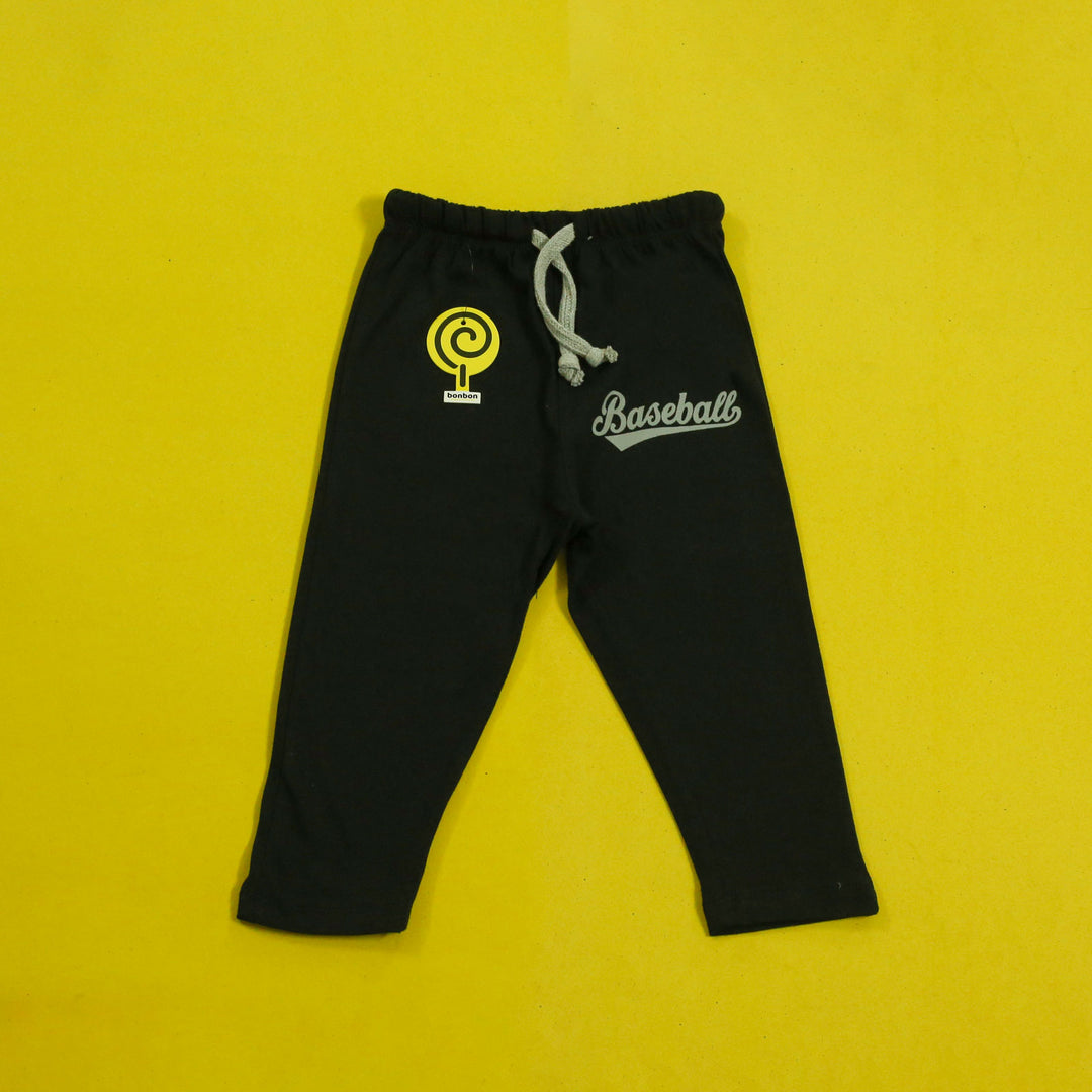 Baseball Grey&Black Raglan PJ's