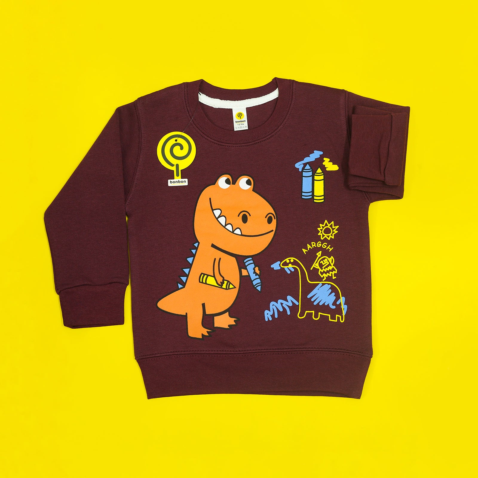 Dino Maroon Sweatshirt