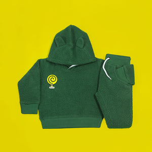 Green Sherpa Bunny Tracksuit