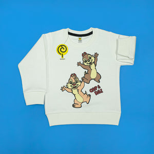 Chip & Dale White Sweatshirt