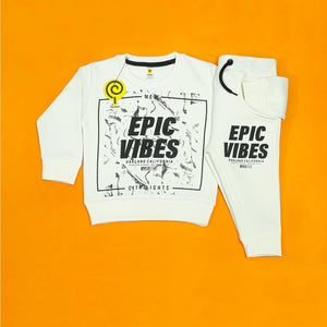 Epic Vibes White Tracksuit